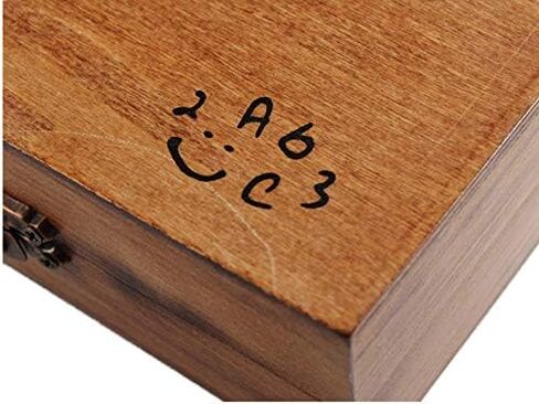 YPSelected Set of 70pcs Vintage Style Wooden Rubber Alphabet Letters Number Symbol Stamps (Regular Script) in Kuwait