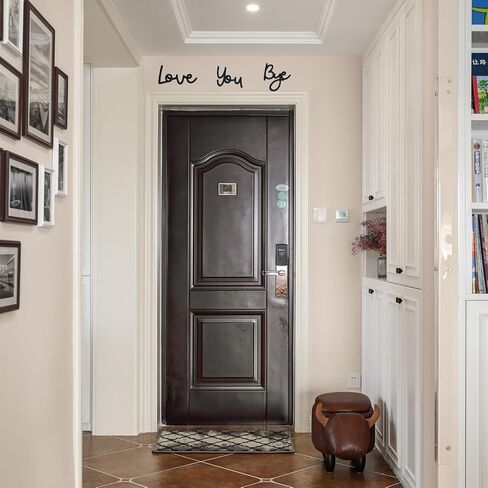 Love You Wye Modern Wooden Sign Wall Art (Black) - ديكور نصفي أنيق للمنزل والمدخل | فوق الباب توبيبر وتزيين المنزل | رائع لحفلات الزفاف والاحتفالات ، عيد الميلاد ، عيد الحب ، عيد الشكر in Saudi Arabia