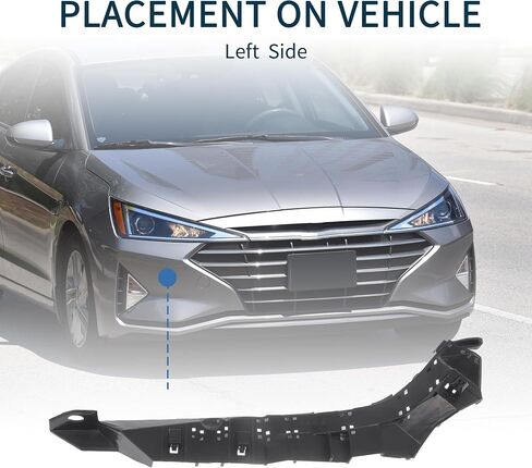 Bumper Support Bracket for Subaru Legacy Durable | Left Side Front Bumper Retainer Bracket Hold Mount Black 1 Pc in Saudi Arabia