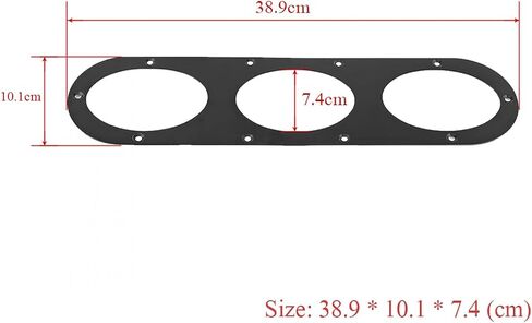 KIMISS Air Diversion Diffuser Panel, 2 pcs Universal Aluminium Alloy Rear Bumper Race Air Diversion Diffuser Panel Car Styling in Saudi Arabia