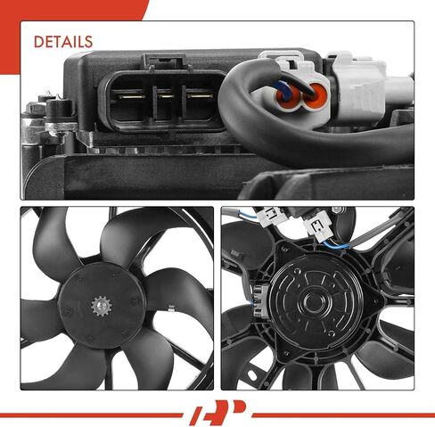A-Premium Engine Radiator Cooling Fan Assembly Compatible with Select Infiniti Models - Q50 2014 2015 2016 2017 2018, 3.5L 3.7L - Replace# 214814GA0A in Saudi Arabia