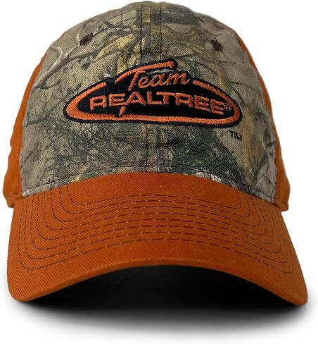 Realtree Logo Waxed Trucker Hat – Rugged Outdoor Cap, Camo Back, Adjustable Fit in Saudi Arabia