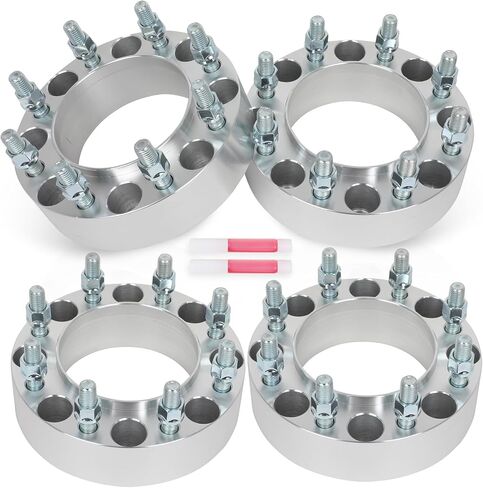 ECCPP 8x170 إلى 8x170 فواصل عجلات Hubcentric 2 بوصة 8 رخوة FIT FO-250 Super Duty for F-350 Super Duty 1999-2002 for Scursion 2000-2002 with Studs 14x2 Centric Bore 125mm-4pcs in Saudi Arabia