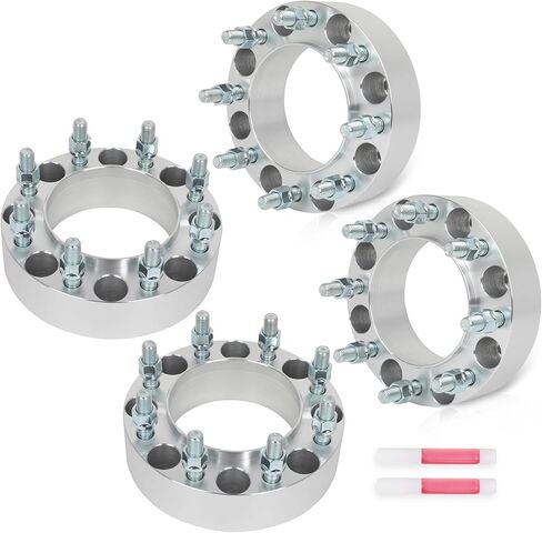 ECCPP 8x170 إلى 8x170 فواصل عجلات Hubcentric 2 بوصة 8 رخوة FIT FO-250 Super Duty for F-350 Super Duty 1999-2002 for Scursion 2000-2002 with Studs 14x2 Centric Bore 125mm-4pcs in Saudi Arabia