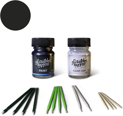 ScratchesHappen Exact-Match Touch Up Paint Kit - Rhino (PSQ/MSQ) for Jeep - Essential (Paint + Clear Coat) in Saudi Arabia
