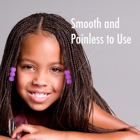 DONNA Kids Glow in The Dark Hair Beads – Squishy, Jellyish Twist 14MM Rubber Beads, Silicone Feeling, Hair Accessories for Kids, Beads Jewelry Making Kit DIY Hair Braiding, ASSORT Color 1PC in Kuwait