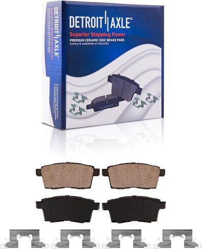 Detroit Axle-مجموعة الفرامل الخلفية لعام 2007-2012 دوارات الفرامل Mazda CX-7 ومنصات الفرامل الخزفية 2008 2009 2010 2011 in Saudi Arabia