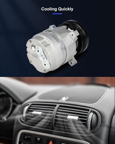 ECCPP AC Compressor Fast Cooling 1994-2002 Fit for Chevrolet Cavalier for Pontiac Sunfire 2.2L Air Conditioning Compressor in Saudi Arabia