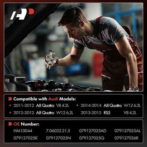 A-Premium High Pressure Fuel Pump Compatible with Audi A8 Quattro 2011-2012/2014, RS5 2013-2015, 4.2L 6.3L, Replace# 079127025Q, 079127026R in Saudi Arabia