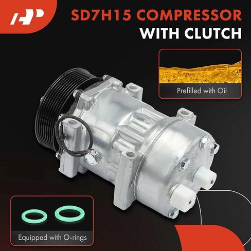مكيف الهواء A-premium ضاغط AC مع القابض متوافق مع Ford F-650 F650 2004-2013/2015 ، F-750 F750 2004-2013/2015 in Saudi Arabia