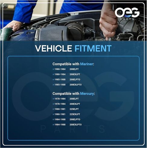 OEG Parts بداية جديدة متوافقة مع Mercury Marine Outboard 50-856996T ، 50-86976 ، 50856996T ، 5086976 ، 4838740-3030SM ، 4838740MO30SM ، SM18059 ، SM48387 ، SAB0081 ، 41021061 in Saudi Arabia