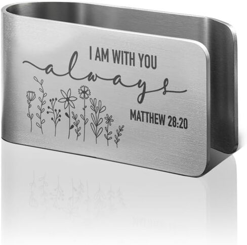 Life is A Journey God is My Guide We Travel Safely Together Side by Side Engraved Stainless Steel Car Visor Clip, Drive Safe Car Accessories, Guardian Angel Gifts for Family Friend Couple in Kuwait