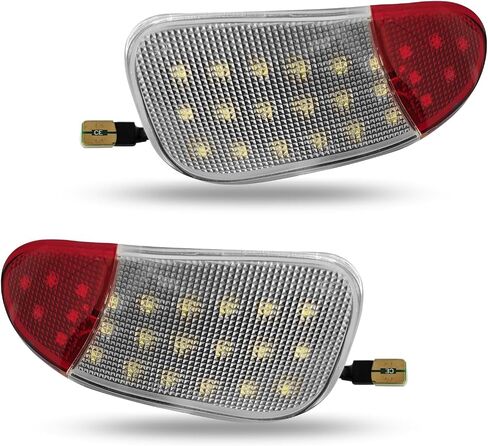 F65Z13B725AA ، F65Z13B724AA ، LED LID INTORIOR DOOR PANE LIGHT ، استبدال الأضواء المجاملة الباب ، متوافق مع 1997-2003 F0RD F150 ، 1997-1999 F250 (2PCS) in Saudi Arabia