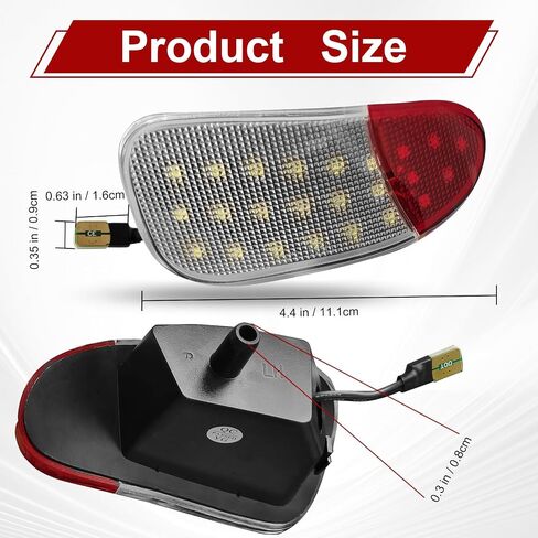 F65Z13B725AA ، F65Z13B724AA ، LED LID INTORIOR DOOR PANE LIGHT ، استبدال الأضواء المجاملة الباب ، متوافق مع 1997-2003 F0RD F150 ، 1997-1999 F250 (2PCS) in Saudi Arabia