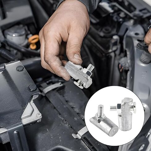 2PCS U1 Car Battery Post Adapter, U1 Flag Vehicle Terminal to Top Post Adapters, Group Lead Automotive Battery Terminal Adapter Accessories, Universal for SUV, Sedan, Truck in Saudi Arabia