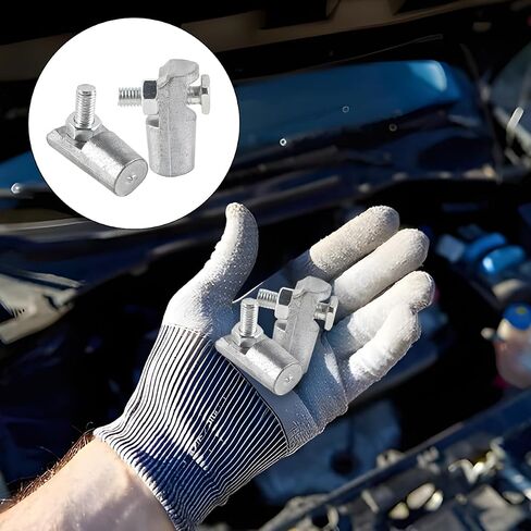 2PCS U1 Car Battery Post Adapter, U1 Flag Vehicle Terminal to Top Post Adapters, Group Lead Automotive Battery Terminal Adapter Accessories, Universal for SUV, Sedan, Truck in Saudi Arabia