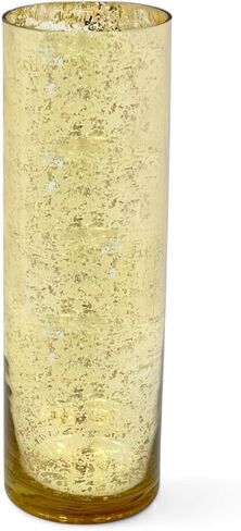 Hosley Silver Mercury Glass Vase مجموعة من 2 أجهزة كمبيوتر ، مزهريات زجاجية كبيرة للزهور ، المزهريات بكميات كبيرة ، عتيقة للقطاعات المركزية ، مثالية للديكور المنزلي ، غرفة المعيشة ، المكتب ، سبا in Saudi Arabia
