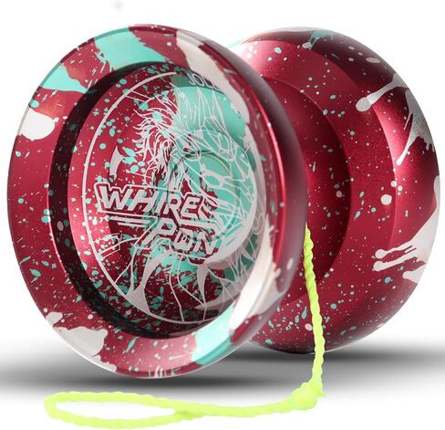 Unresponsive yoyo Professional Yoyo Metal Yoyo Suitable for Beginners Intermediate and Advanced Players+5yoyo Strings+ User Instructions+Glove-Blue Black in Saudi Arabia