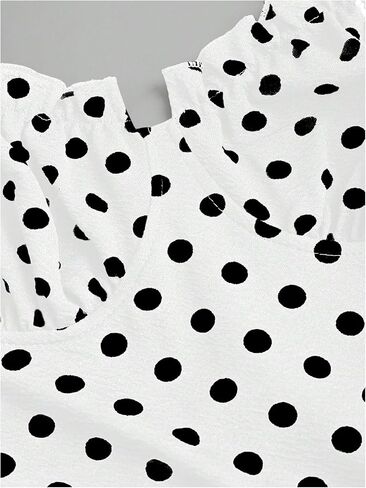 Milumia Women's Polka Dots Frill Trim Cami Dress Elegant Ruched Bust Fishtail Maxi Dresses in Saudi Arabia