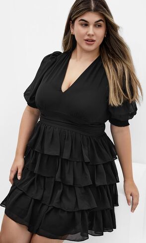 City Chic Women’s Size Dress - Kailey Short Sleeve Shulk in Saudi Arabia