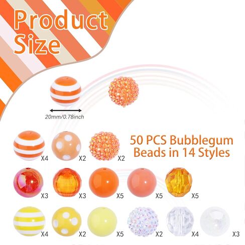 50 pcs 20mm chunky bubblegum حبات ، حبات لأقلام الخرز بؤرخات ، حبات ، حبات ، حبات قابلة للخرز للأساور DIY ، قلادات ، مصنوعة مفاتيح ، صناعة المجوهرات ، دموع Mermaid's in Kuwait