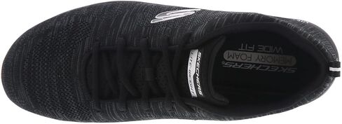 Skechers Sport Women's Women's Track Sneaker, Black/White=BKW, 5.5 in Kuwait