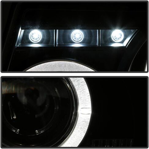 Acanii - للفترة 2001-2011 فورد رينجر LED Halo Black Housing Projector المصابيح الأمامية مع الزاوية المصابيح الأمامية ، السائق والراكب in Saudi Arabia