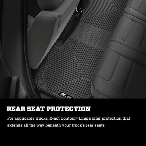 Husky Liners X-act Contour Floor Mats | Fits 2024-2025 Honda CR-V (Includes Hybrid Models) | Front Row, 1-pc Black - 50781 in Saudi Arabia
