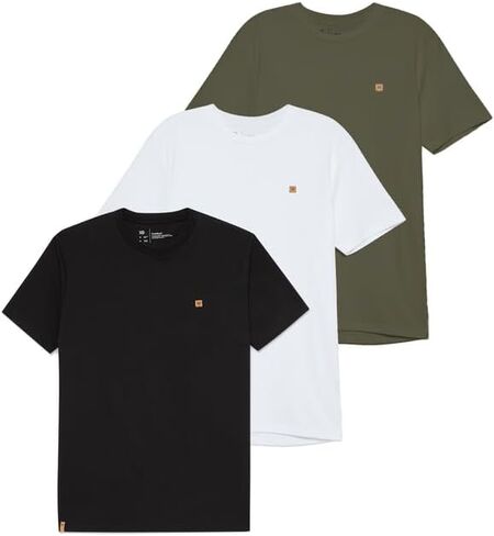 Tentree Men's Baker Classic Crewneck T-Shirt 3 عبوات-القطن العضوي ، نسيج فائق الناعم ، ملاءمة قابلة للتعديل ، صديقة للبيئة in Kuwait