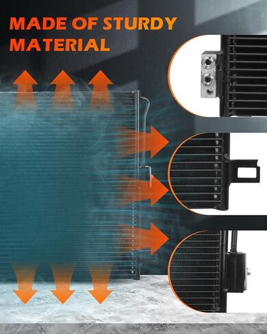 Ocpty Aluminium A/C Contenser Place For 2011-2014 for Dodge for Durango 3.6L 2011-2014 for Dodge for Durango 5.7L 2014-2016 for Jeep for Grand Cherokee 3.0L 2011-2016 for Grand Cherokee 3.6L in Saudi Arabia