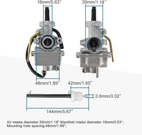 GOOFIT PZ16 16mm Carburetor for 50cc 70cc 90cc ATV Dirt Bike Go Kart in Saudi Arabia