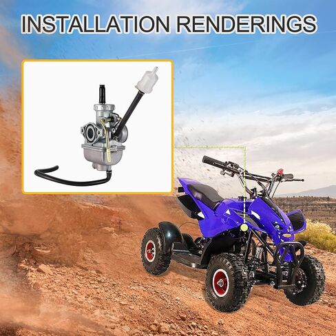 GOOFIT PZ16 16mm Carburetor for 50cc 70cc 90cc ATV Dirt Bike Go Kart in Saudi Arabia