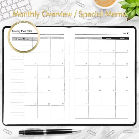 مخطط Kesote Daily Daily Planner 2024-2025 صفحة كاملة يوميًا ، A5 Day Day Day Planner للنساء 12 شهرًا (يوليو 2024 - يونيو 2025) ، 5.7 × 8.3 "أجندة شهرية أسبوعية ، Gold Rose Gold in Kuwait