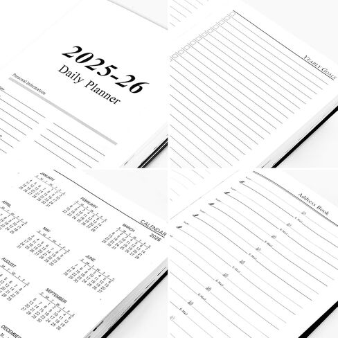 مخطط Kesote Daily Daily Planner 2024-2025 صفحة كاملة يوميًا ، A5 Day Day Day Planner للنساء 12 شهرًا (يوليو 2024 - يونيو 2025) ، 5.7 × 8.3 "أجندة شهرية أسبوعية ، Gold Rose Gold in Kuwait
