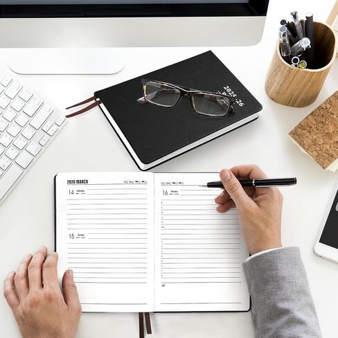 مخطط Kesote Daily Daily Planner 2024-2025 صفحة كاملة يوميًا ، A5 Day Day Day Planner للنساء 12 شهرًا (يوليو 2024 - يونيو 2025) ، 5.7 × 8.3 "أجندة شهرية أسبوعية ، Gold Rose Gold in Kuwait