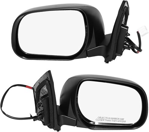 PM Auto Driver & Passenger Side Mirrors ، Left-Right-Light Left Lister Distable Daintable Loving View View Replace for 2009-2012 Toyota RAV4 ، زوج مرآة الباب من 2 in Saudi Arabia