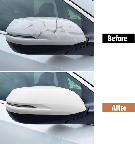 Compatible with Honda CRV 2017-2022/HRV 16-22 Right Passenger Side Mirror Cover,Clip-on Rearview Mirror Cap WITH Turn Signal Light Replaces for 76201-T1W-A01YB,76201T1WA01YB Pearl White #NH883P in Kuwait
