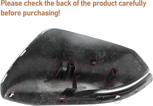 Compatible with Honda CRV 2017-2022/HRV 16-22 Right Passenger Side Mirror Cover,Clip-on Rearview Mirror Cap WITH Turn Signal Light Replaces for 76201-T1W-A01YB,76201T1WA01YB Pearl White #NH883P in Kuwait