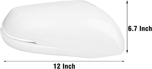Compatible with Honda CRV 2017-2022/HRV 16-22 Right Passenger Side Mirror Cover,Clip-on Rearview Mirror Cap WITH Turn Signal Light Replaces for 76201-T1W-A01YB,76201T1WA01YB Pearl White #NH883P in Kuwait
