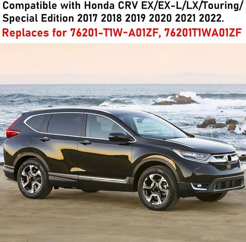 Compatible with Honda CRV 2017-2022/HRV 16-22 Right Passenger Side Mirror Cover,Clip-on Rearview Mirror Cap WITH Turn Signal Light Replaces for 76201-T1W-A01YB,76201T1WA01YB Pearl White #NH883P in Kuwait