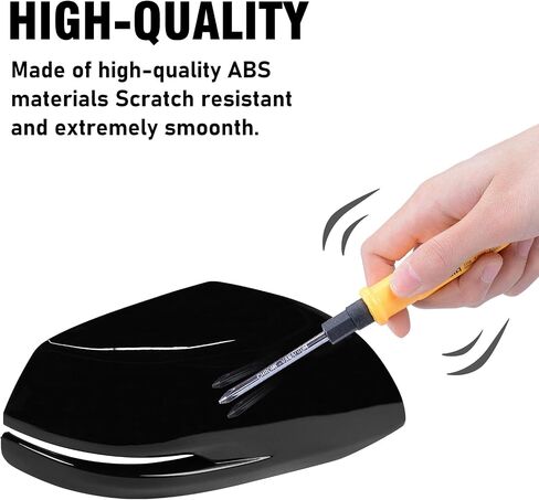 Compatible with Honda CRV 2017-2022/HRV 16-22 Right Passenger Side Mirror Cover,Clip-on Rearview Mirror Cap WITH Turn Signal Light Replaces for 76201-T1W-A01YB,76201T1WA01YB Pearl White #NH883P in Kuwait