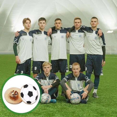 24pcs دبابيس كرة القدم ، ولباس كرة القدم من زنك الزنك الممتازة دبابيس كرة قدم كرة القدم دبابيس كرة القدم بروش الملحقات العملية لحقائب الظهر القمصان لعشاق الرياضة in Saudi Arabia