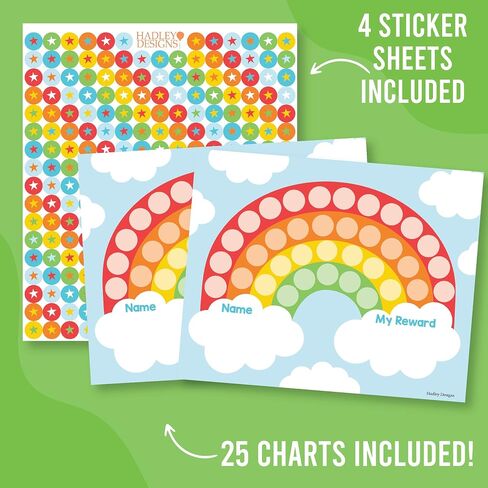 25 Geo Greenery Sticker Chart for Kids Behavior Chart for Kids at Home - Sticker Charts for Kids incentives, Sticker Reward Chart for Kids, Star Chart for Kids Behavior, Incentive Chart for Classroom in Saudi Arabia