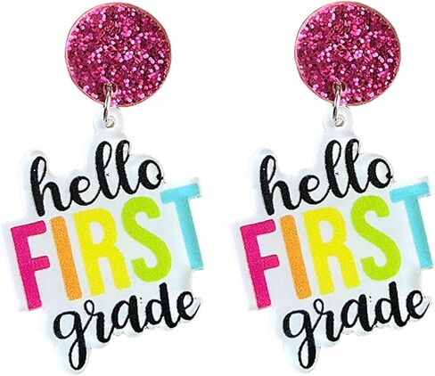 Fun Grade Teacher Earrings Acrylic Teacher Earrings for Women To Teacher Earrings Jewellery for Women in Kuwait