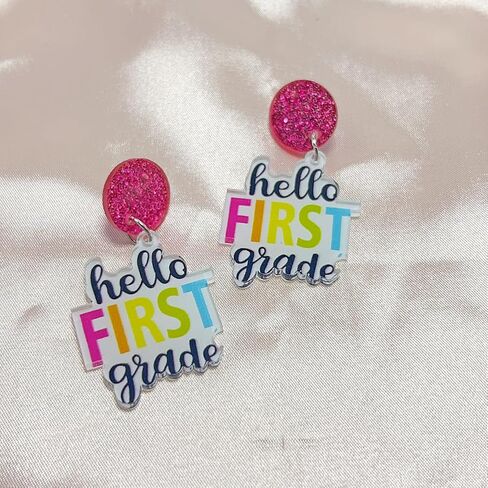 Fun Grade Teacher Earrings Acrylic Teacher Earrings for Women To Teacher Earrings Jewellery for Women in Kuwait