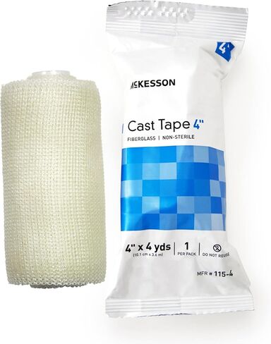 McKesson Cast Tape, Fiberglass, White, 4 in x 4 yds, 1 Count, 10 Packs, 10 Total in Saudi Arabia