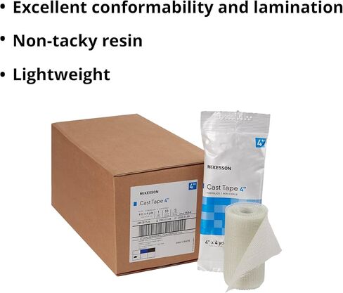 McKesson Cast Tape, Fiberglass, White, 4 in x 4 yds, 1 Count, 10 Packs, 10 Total in Saudi Arabia