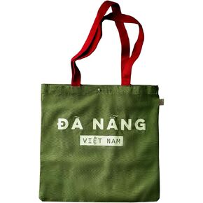 CONG CAPHE - Vietnamese Local Canvas Tote Bag – Stylish & Durable Eco-Friendly, Easy to Carry in Saudi Arabia