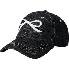 Bow Hat Y2k Baseball Cap Trucker Hats Women Coquette Aesthetic Preppy Sun Hat Cute Baseball Caps for Women in Kuwait