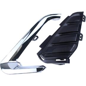 Front Driver Side Fog Light Cover Bezel and Molding Insert Chrome for GMC Terrain 2018-2021 in Saudi Arabia